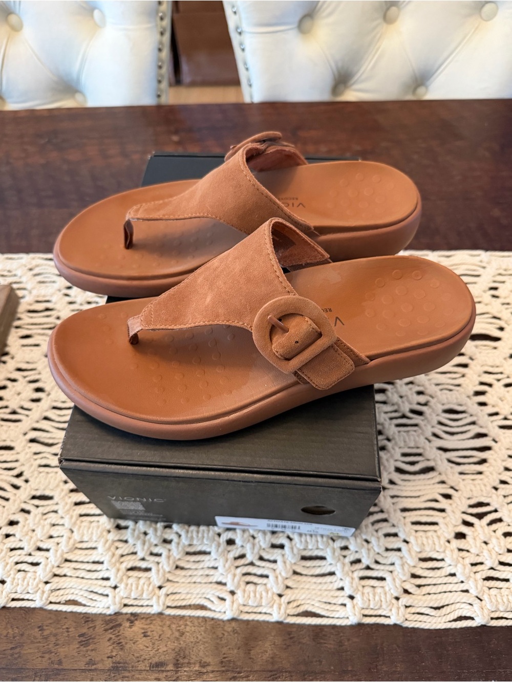Vionic Activate RX Sandals - Brown - Size 8 1/2